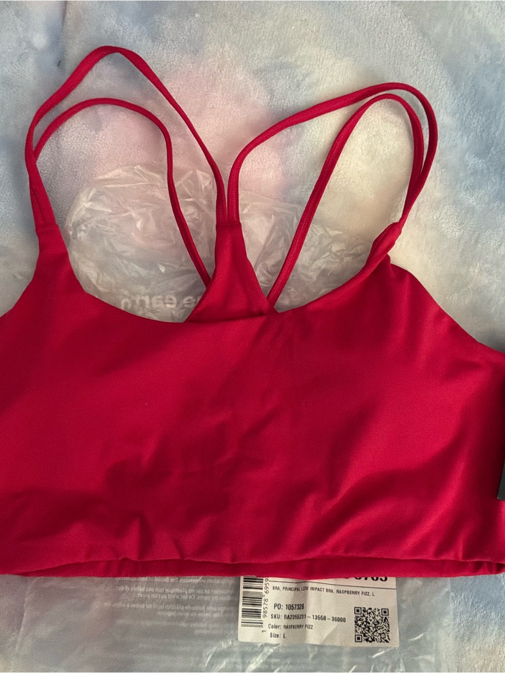 NWT Fabletics Principal Low Impact Bra - Raspberry Pink